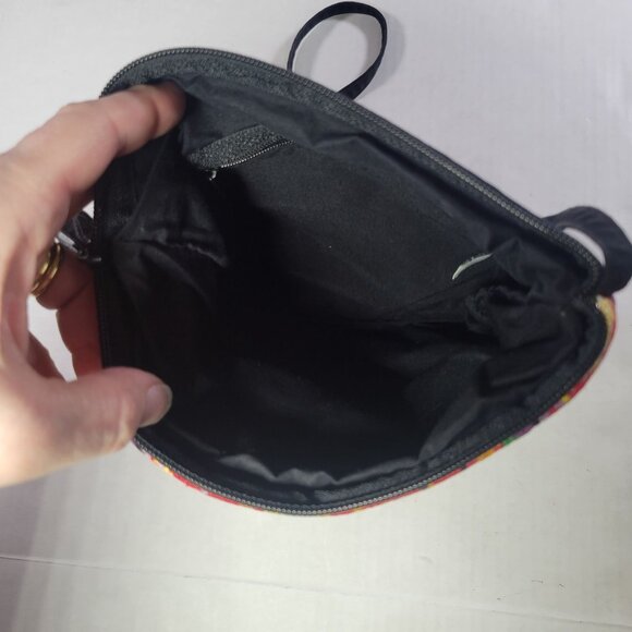 El Huarache Handcrafted Cotton Colorful Bird Design Crossbody Bag - Picture 3 of 5